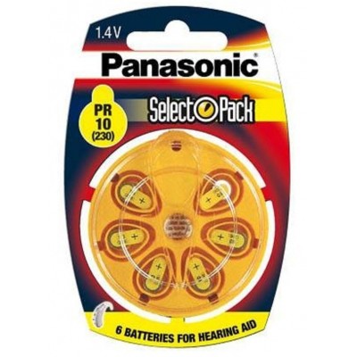 Pilas botón audífono PANASONIC  (pack de 6 Uds)